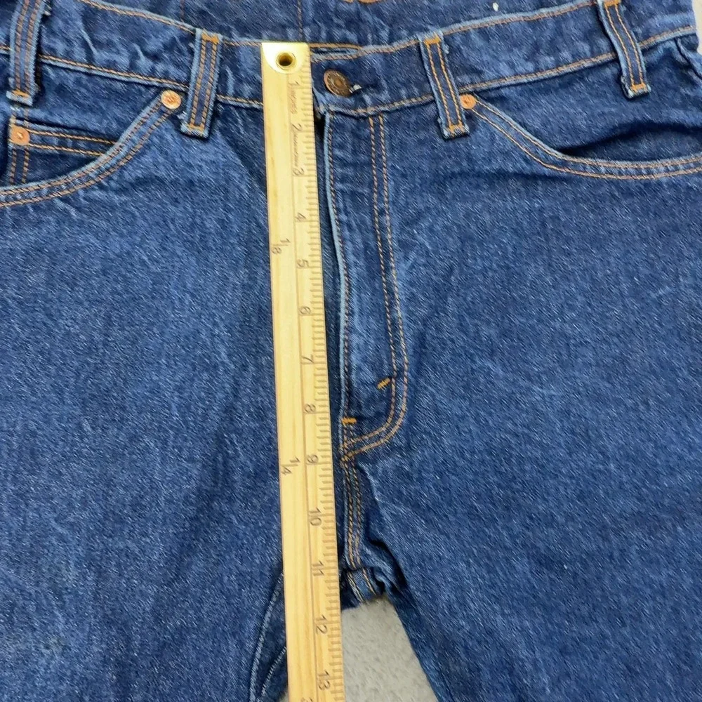 Vintage Levi's 509 Orange Tab Cut Off Denim Shorts Mens 36 USA Made Frayed Hem